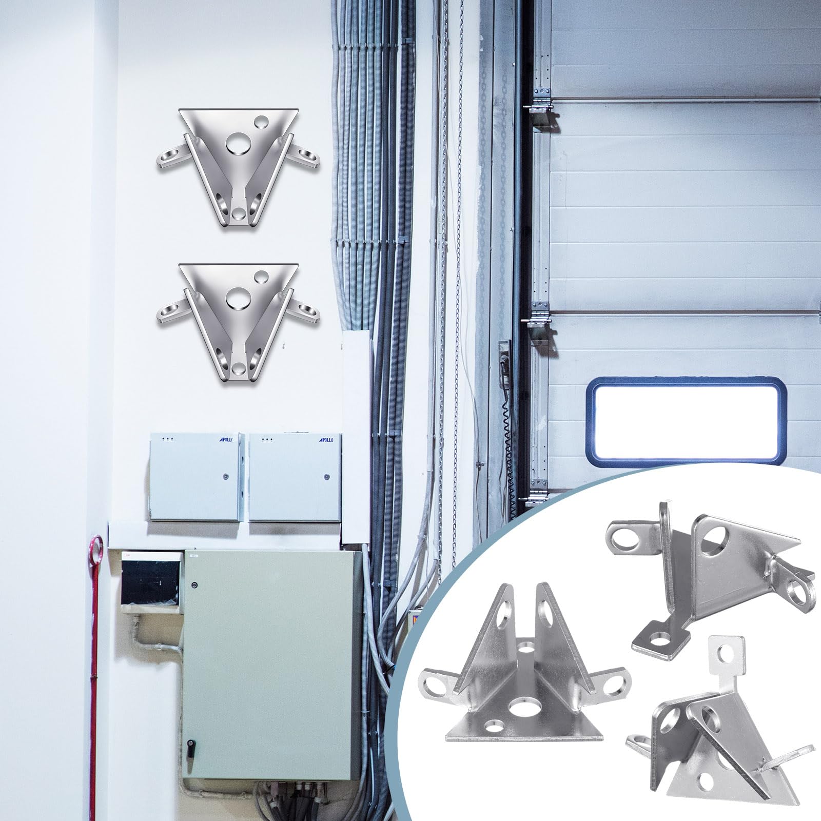 Yaocom 4 Pcs Chain Keeper for Garage Door Chain Hoist Roll up